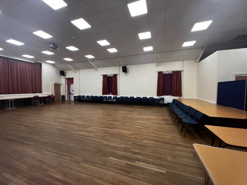 Main hall at Crook Community Centre