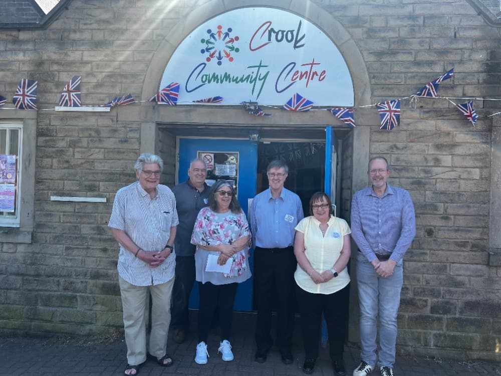 Crook Community Centre team outside the building